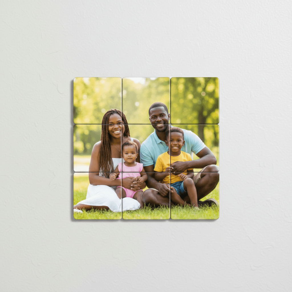 9 piece photo magnet puzzle