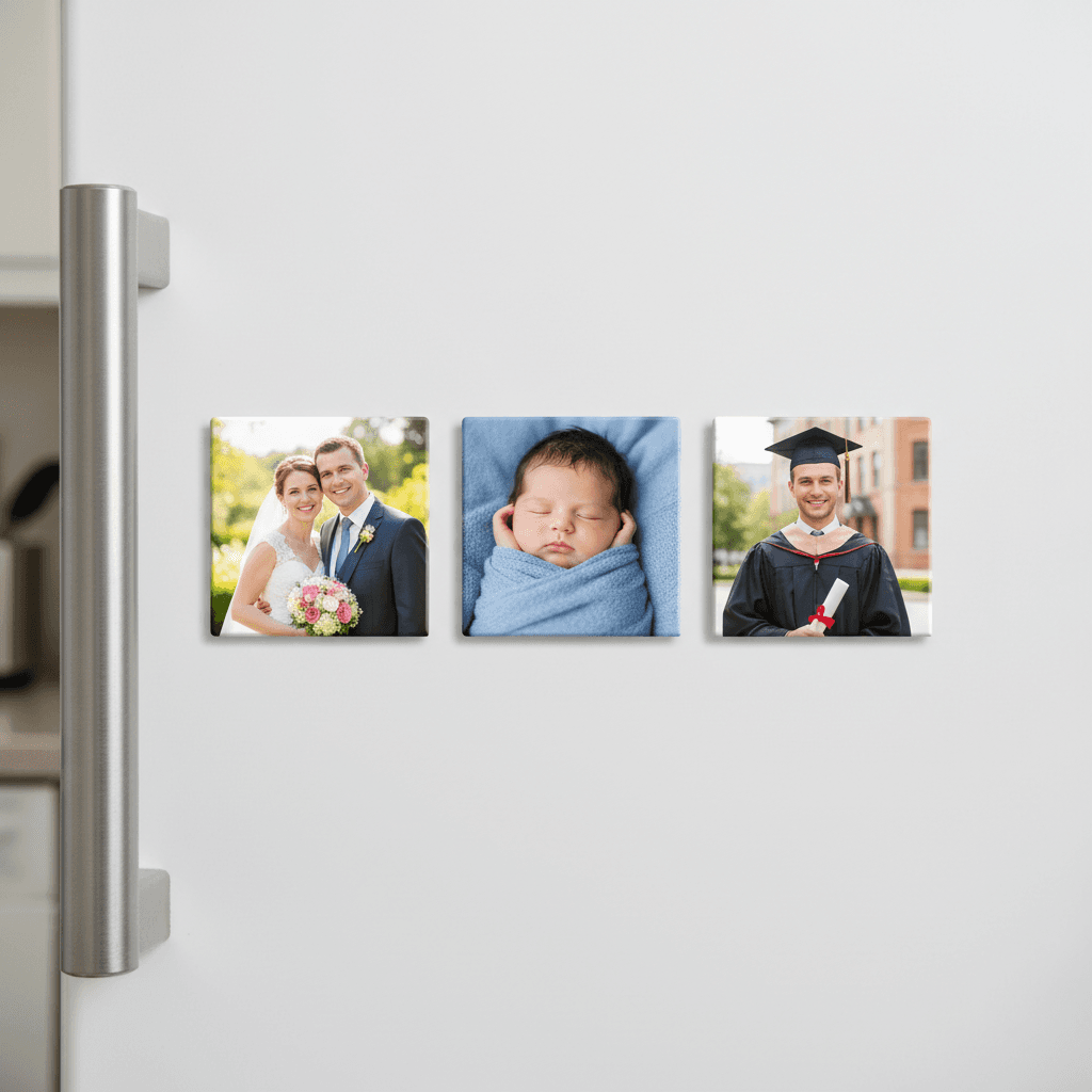 3 Standard 2x2 Magnets photo magnets