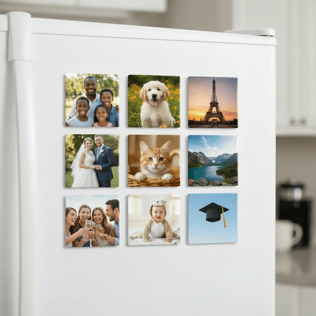 9-Piece Photo Magnet Set