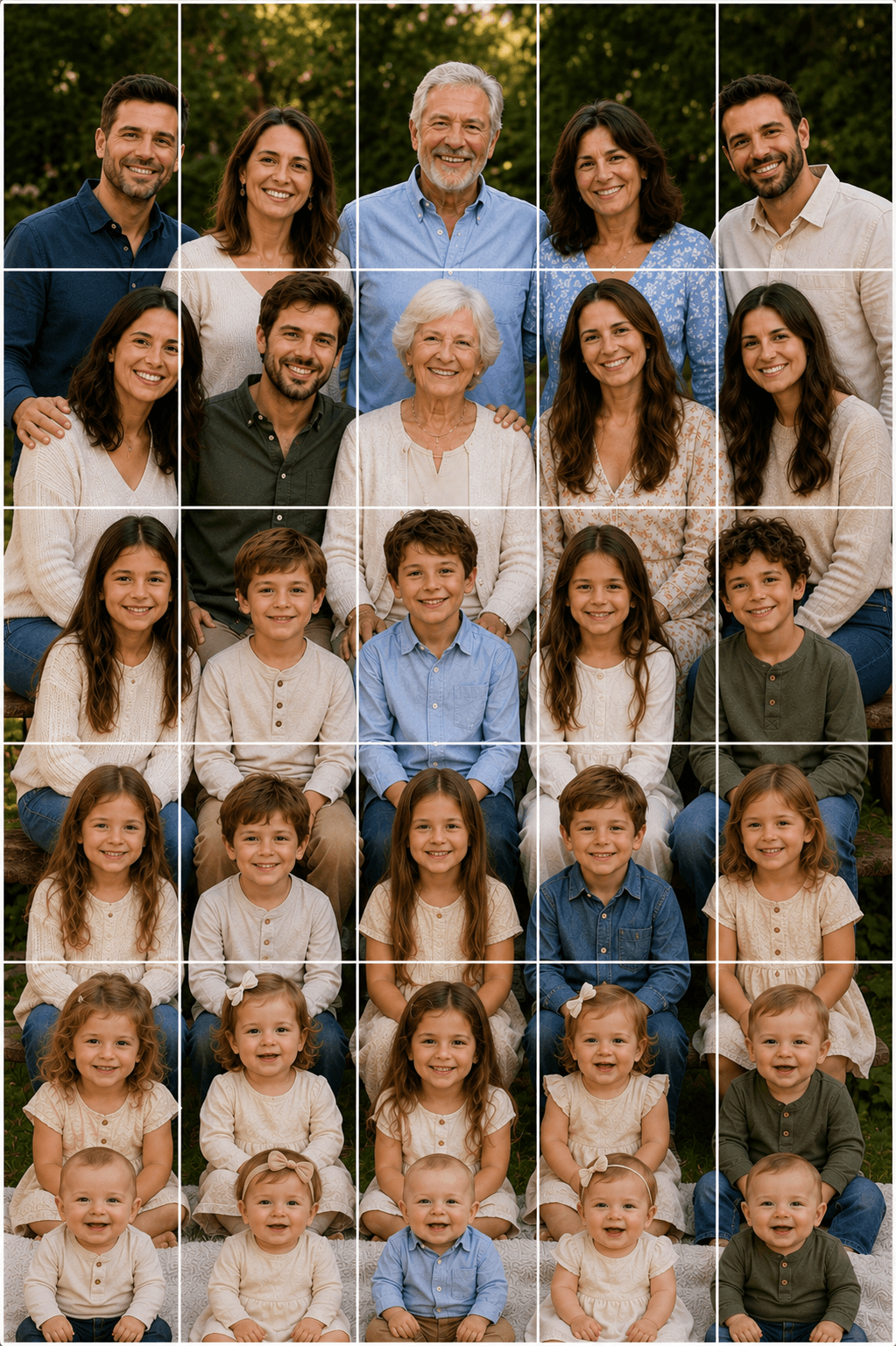Custom 35-piece vertical photo puzzle